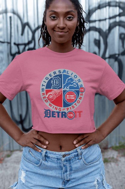 Detroit Sports 4 Team T-Shirt – Detroit Fan Gift Tee for True Supporters - WJMAPPAREL.COM