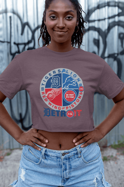 Detroit Sports 4 Team T-Shirt – Detroit Fan Gift Tee for True Supporters - WJMAPPAREL.COM