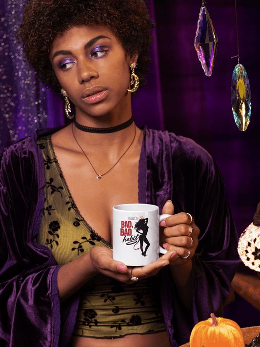 Bad Bad Habit 11oz Coffee Mug – Funny Statement Gift Cup - WJMAPPAREL.COM