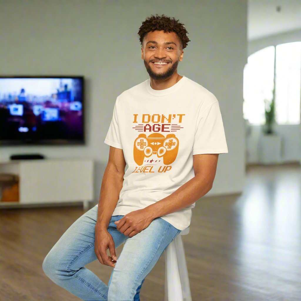 I Don’t Age I Level Up T-Shirt – Funny Birthday Gamer Shirt Gift - WJMAPPAREL.COM