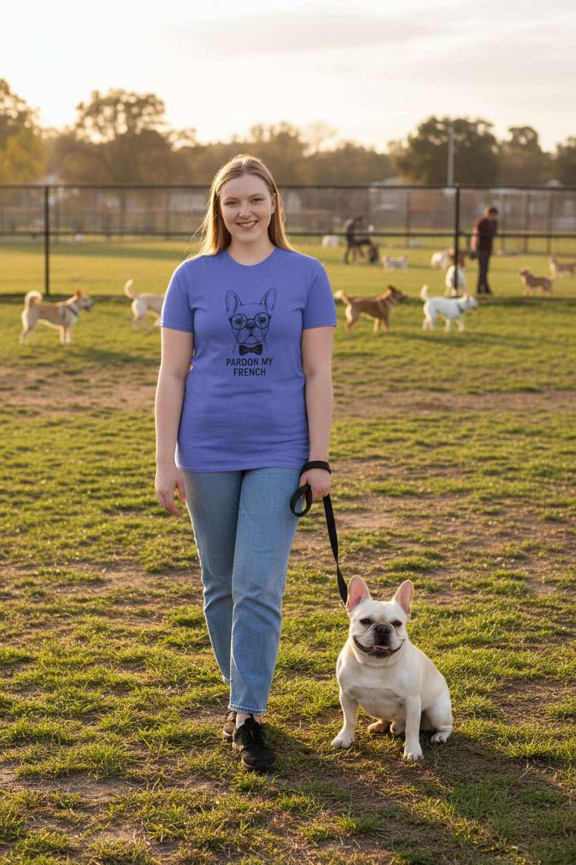 French Bulldog With Glasses T-Shirt – Funny Frenchie Lover Gift Tee - WJMAPPAREL.COM