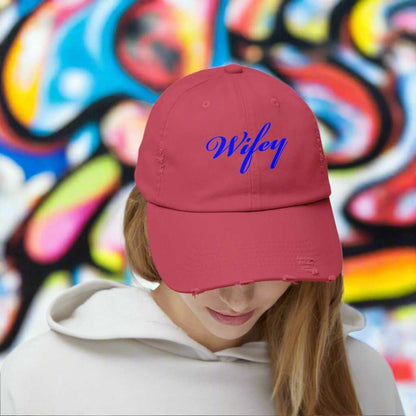 Wifey Dad Hat – Cute Wife Adjustable Cap Anniversary Gift - WJMAPPAREL.COM