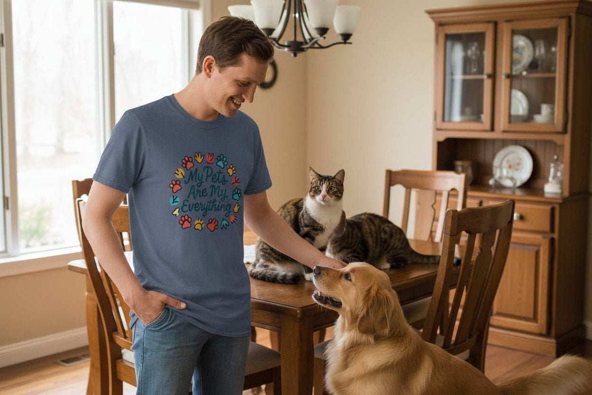 My Pets Are Everything T-Shirt – Cute Dog & Cat Lover Gift Tee - WJMAPPAREL.COM