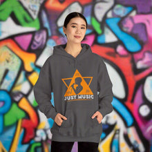 Music hooded sweatshirt features a classic pullover design with a kang