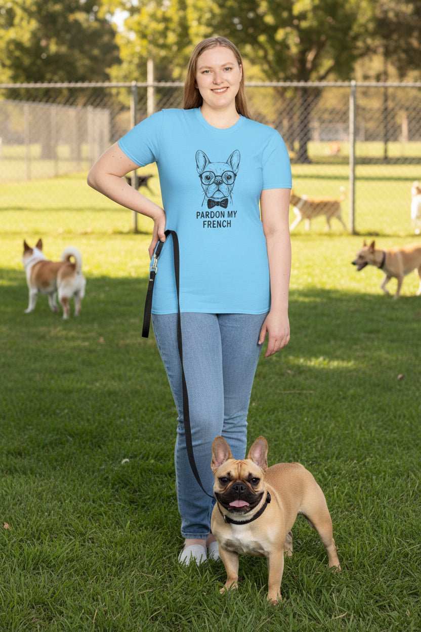 French Bulldog With Glasses T-Shirt – Funny Frenchie Lover Gift Tee - WJMAPPAREL.COM