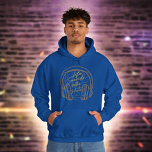 Life Sounds Better with Music hooded sweatshirt features a classic pul