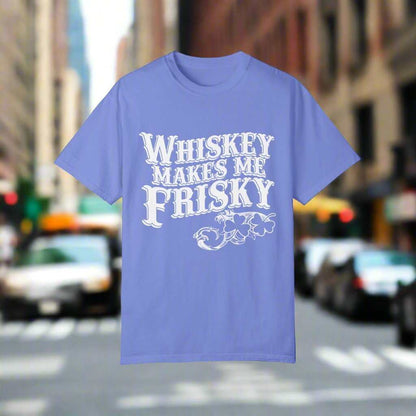 Whiskey Makes Me Frisky T-Shirt – Funny Drinking Humor Graphic Tee Gift - WJMAPPAREL.COM