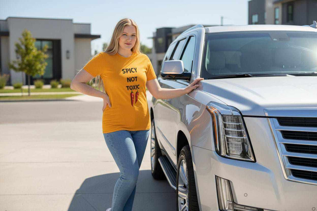 Spicy Not Toxic T-Shirt – Funny Bold Confident Statement Graphic Tee - WJMAPPAREL.COM