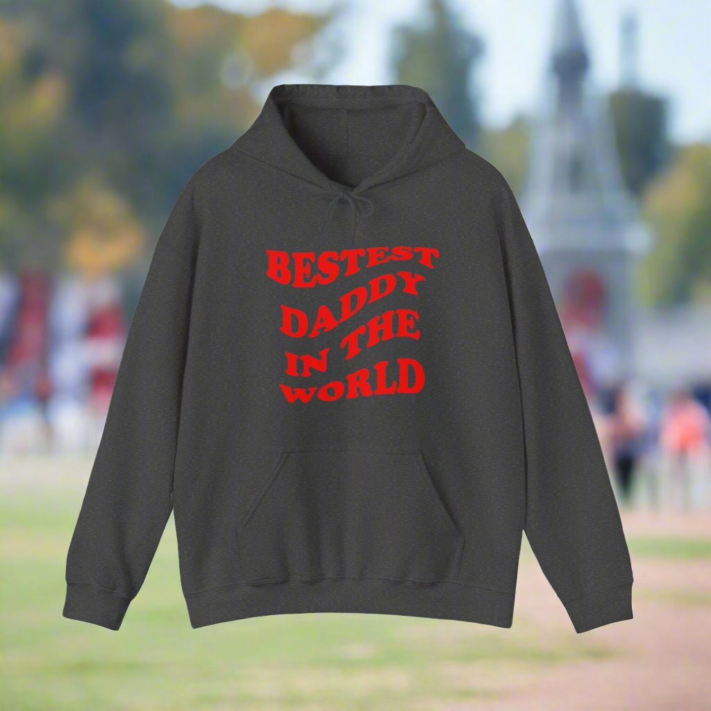 Bestest Daddy In The World Hoodie Red