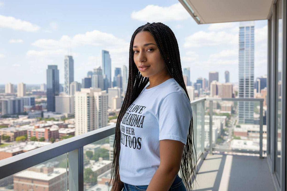 Funny Grandma T-Shirt – “Love Grandma And Her Tattoos” Gift for Mother’s Day or Birthday - WJMAPPAREL.COM