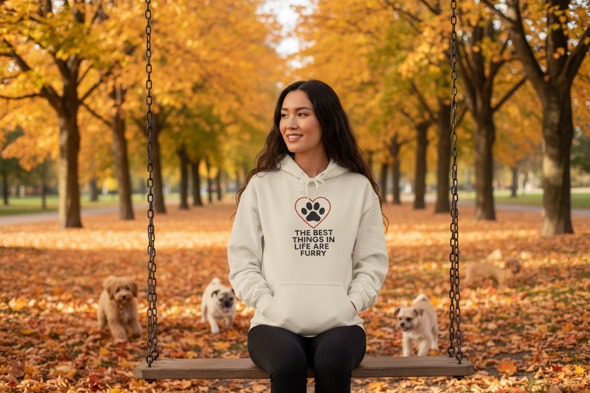 Best Things in Life Are Furry  Hoodie