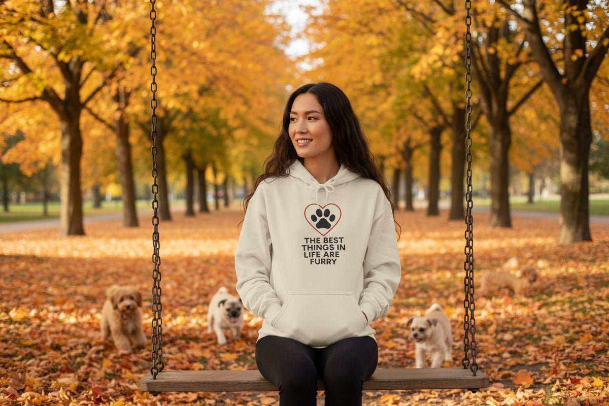 Best Things in Life Are Furry Hoodie – Cozy Dog & Cat Lover Sweatshirt Gift - WJMAPPAREL.COM