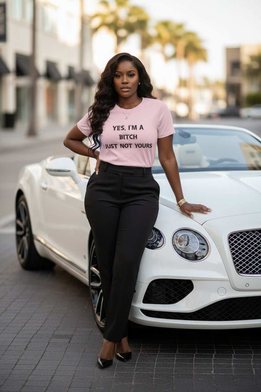 I’m a Bitch Just Not Yours T-Shirt – Funny Bold Graphic Tee Gift - WJMAPPAREL.COM