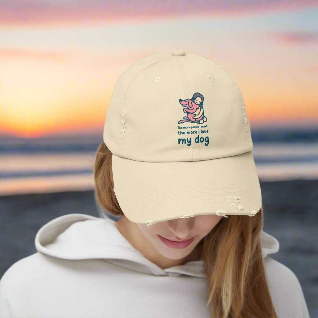 Love My Dog Dad Hat – Cute Dog Lover Adjustable Cap Gift - WJMAPPAREL.COM
