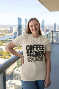 Funny Nurse T-Shirt – “Coffee Scrubs Chaos” Gift for Nurses Birthday or Christmas - WJMAPPAREL.COM