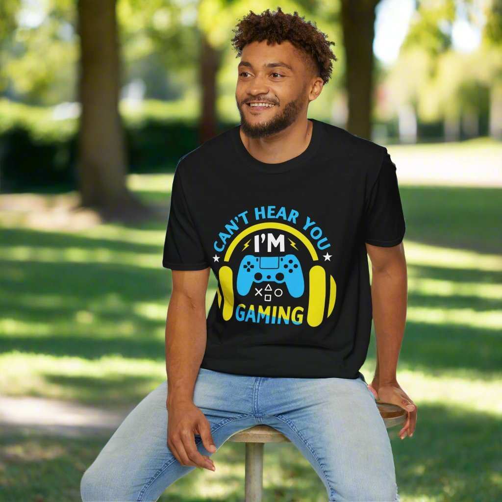 Can’t Hear You I’m Gaming T-Shirt – Funny Gamer Graphic Tee Gift - WJMAPPAREL.COM
