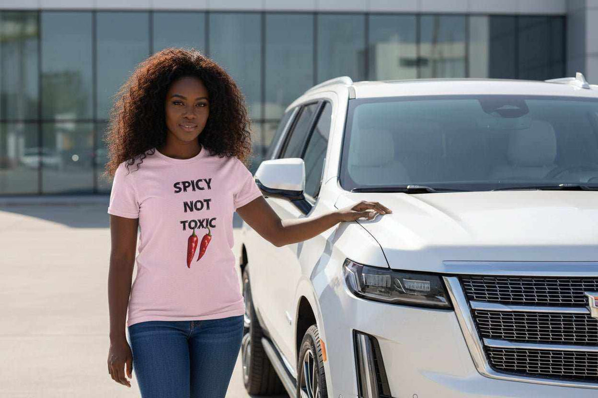 Spicy Not Toxic T-Shirt – Funny Bold Confident Statement Graphic Tee - WJMAPPAREL.COM