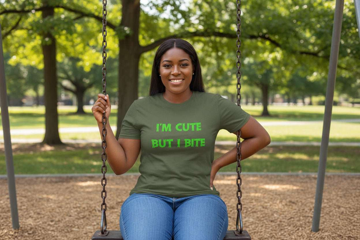 Cute But I Bite T-Shirt – Funny Sassy Graphic Tee Gift - WJMAPPAREL.COM