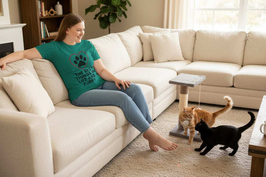 Best Things in Life Are Furry T-Shirt – Funny Dog & Cat Lover Gift Tee - WJMAPPAREL.COM