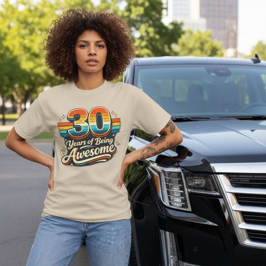 30 Years of Being Awesome T-Shirt - WJMAPPAREL.COM