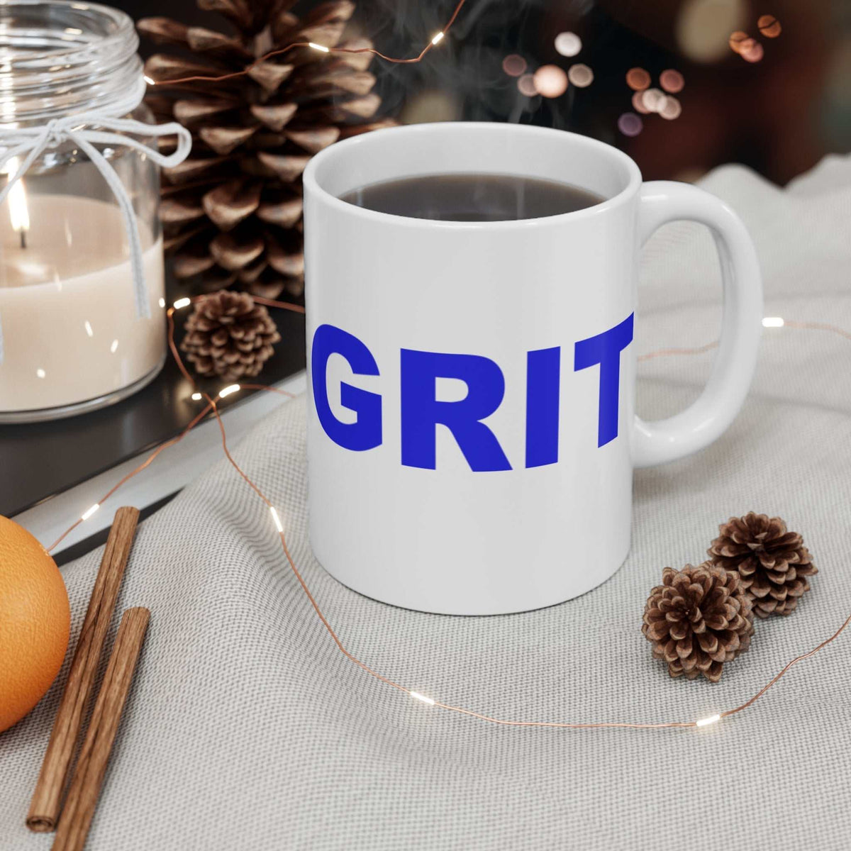 GRIT 11oz Coffee Mug – Motivational Success Mindset Gift - WJMAPPAREL.COM
