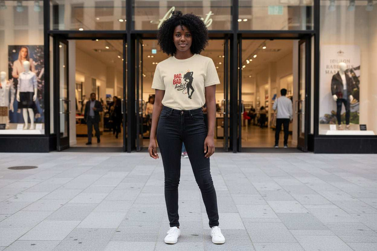Bad Bad Habit Graphic T-Shirt – Bold Streetwear Statement Tee Gift - WJMAPPAREL.COM