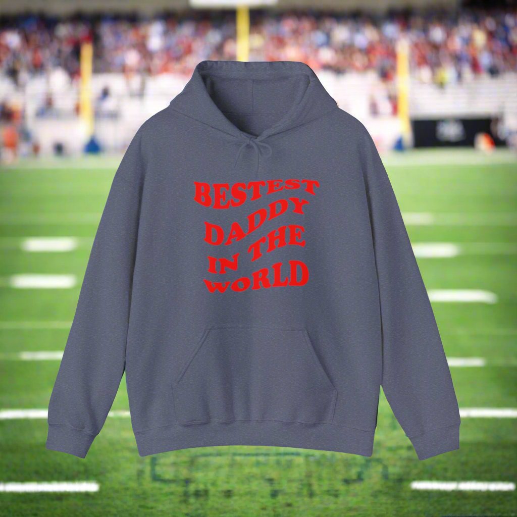 Bestest Daddy In The World Hoodie Red