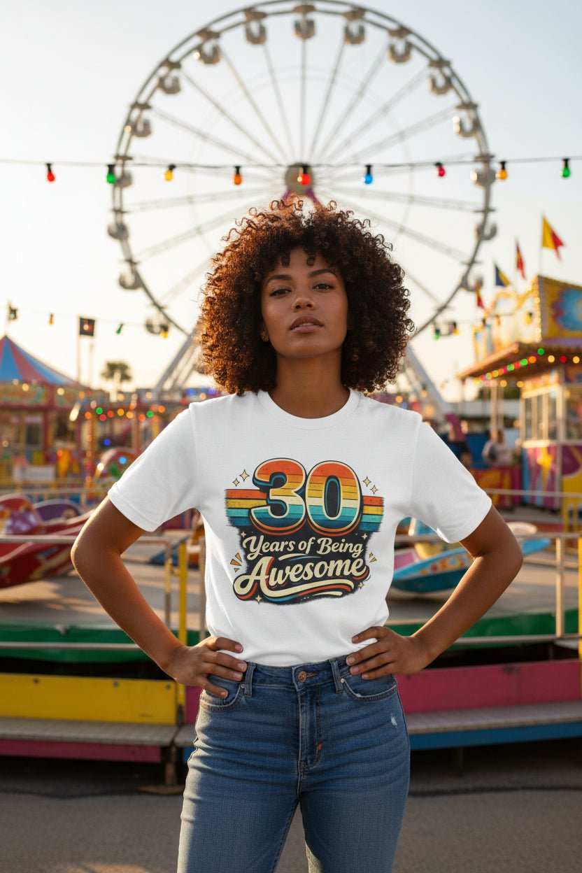 30 Years of Being Awesome T-Shirt - WJMAPPAREL.COM