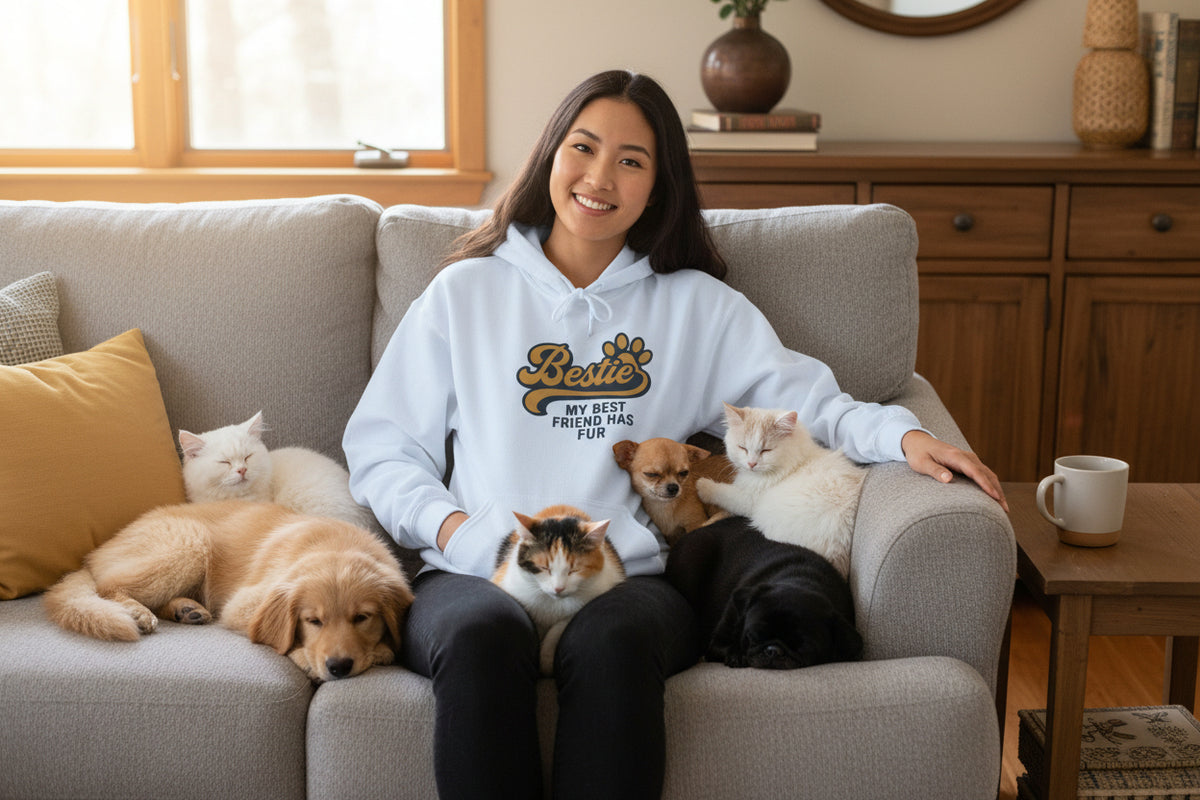 Bestie Fur Friend Hoodie