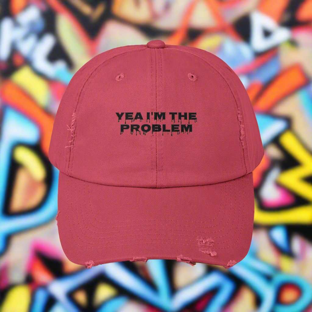 Yea I’m The Problem Dad Hat – Funny Sarcastic Adjustable Cap Gift - WJMAPPAREL.COM