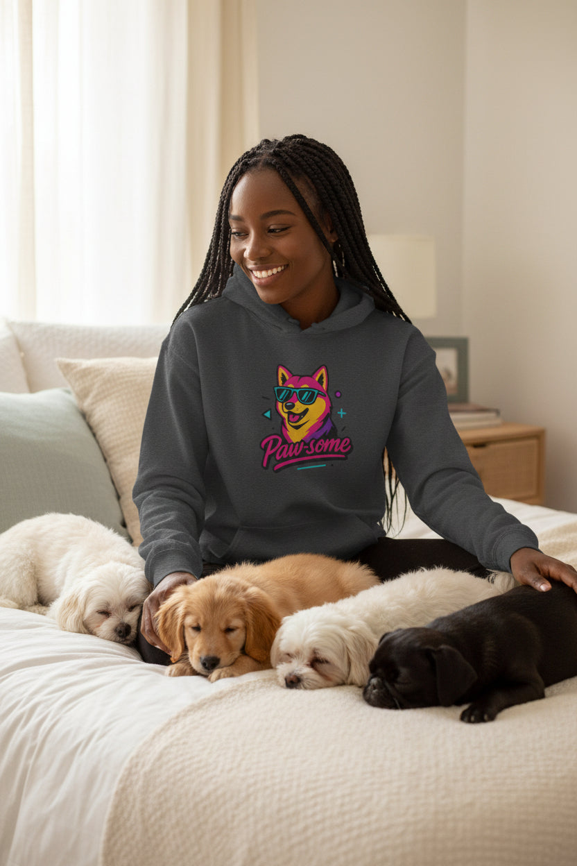 Paw-some Neon Dog Hoodie