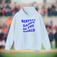 Bestest Daddy In The World B  hooded sweatshirt features a classic pul