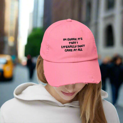Don’t Care At All Dad Hat – Funny Sarcastic Adjustable Cap Gift - WJMAPPAREL.COM