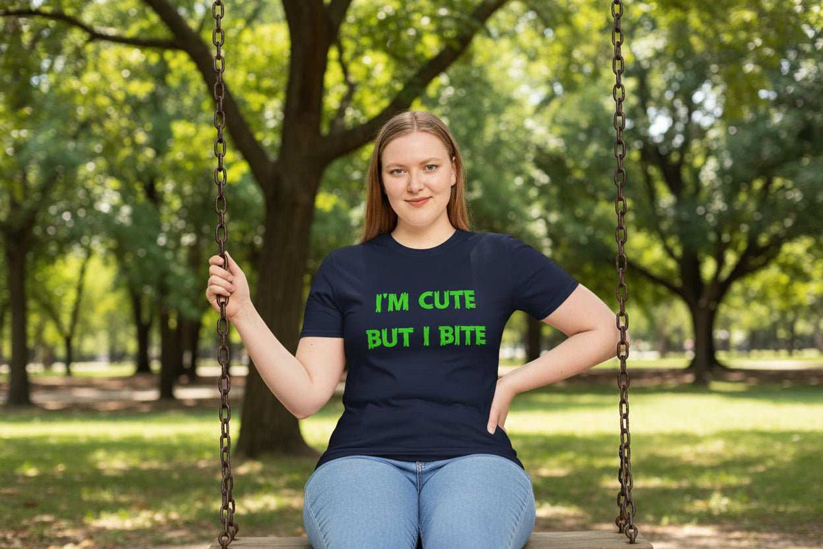 Cute But I Bite T-Shirt – Funny Sassy Graphic Tee Gift - WJMAPPAREL.COM