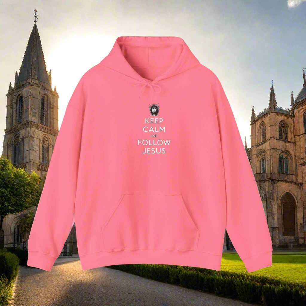 Keep Calm Follow Jesus Hoodie – Christian Faith Graphic Sweatshirt Gift - WJMAPPAREL.COM