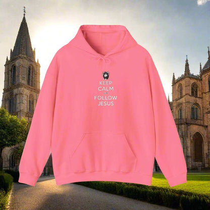 Keep Calm Follow Jesus Hoodie – Christian Faith Graphic Sweatshirt Gift - WJMAPPAREL.COM