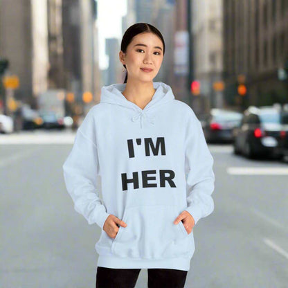 I’m Her Graphic Hoodie – Bold Confident Women’s Sweatshirt Gift - WJMAPPAREL.COM