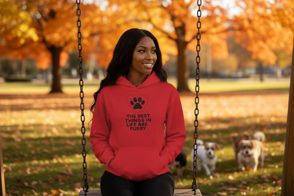 Best Things in Life Are Furry  Hoodie