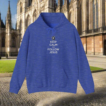 Keep Calm Follow Jesus Hoodie – Christian Faith Graphic Sweatshirt Gift - WJMAPPAREL.COM