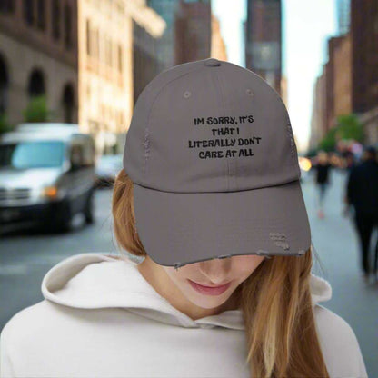 Don’t Care At All Dad Hat – Funny Sarcastic Adjustable Cap Gift - WJMAPPAREL.COM
