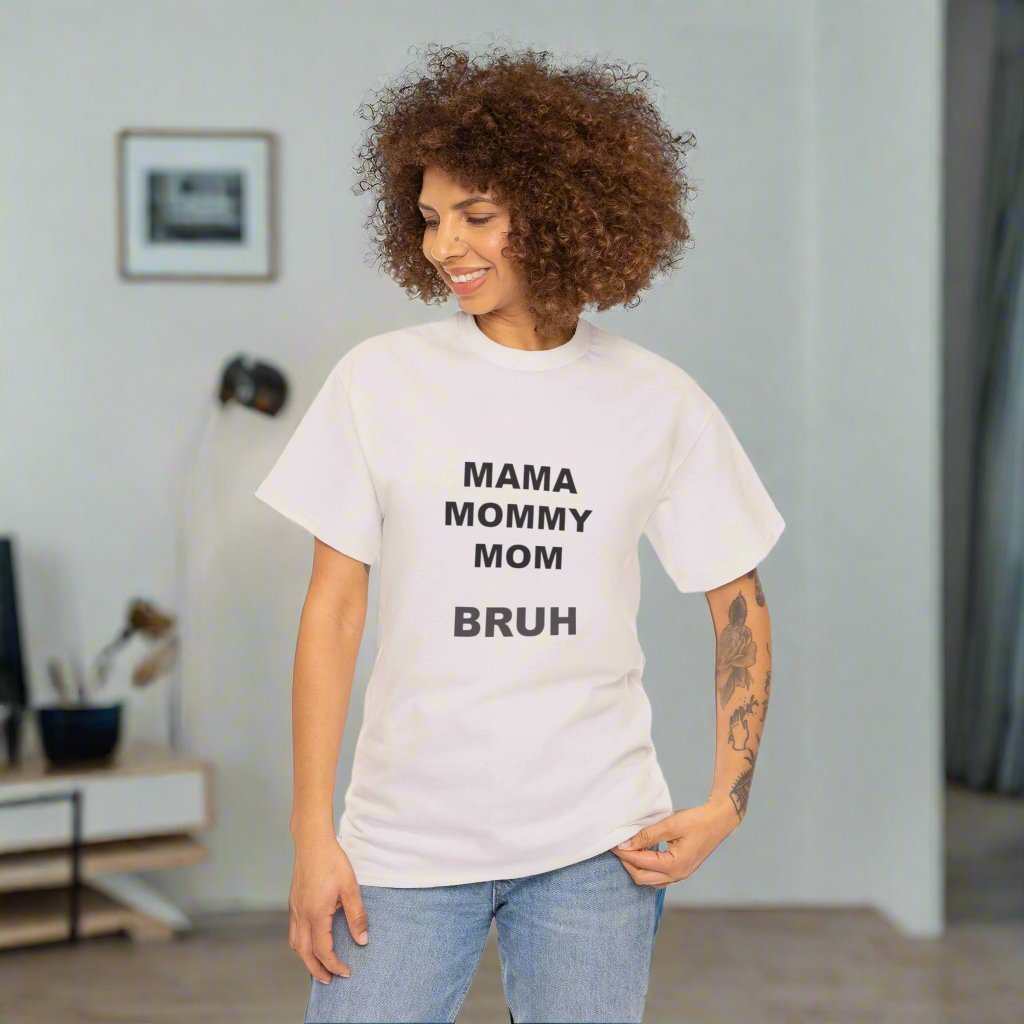 Mama Momy Mom Bruh T-Shirt – Funny Mom Graphic Tee Gift - WJMAPPAREL.COM