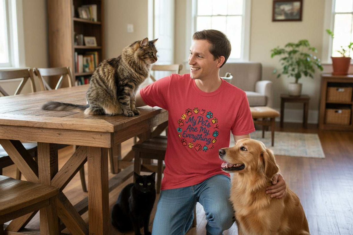 My Pets Are Everything T-Shirt – Cute Dog & Cat Lover Gift Tee - WJMAPPAREL.COM