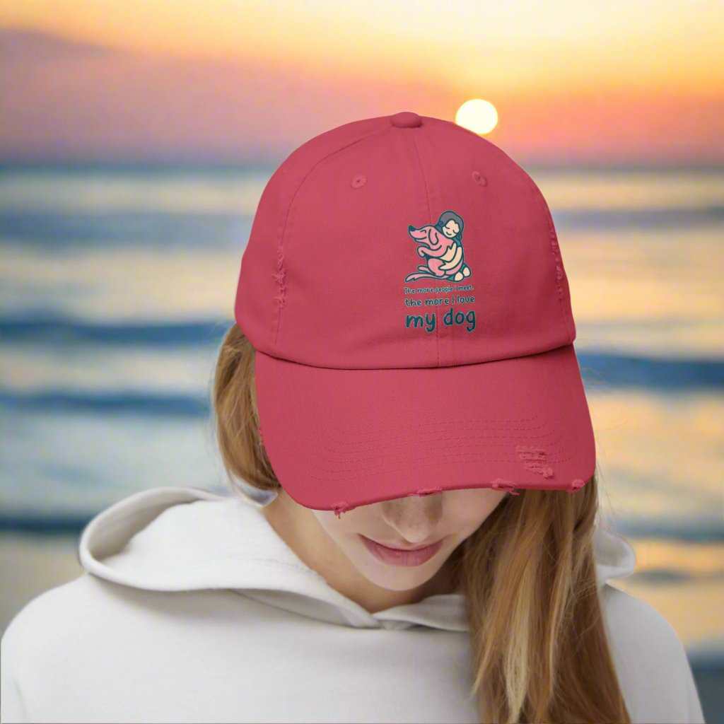 Love My Dog Dad Hat – Cute Dog Lover Adjustable Cap Gift - WJMAPPAREL.COM