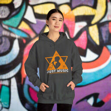 Music hooded sweatshirt features a classic pullover design with a kang