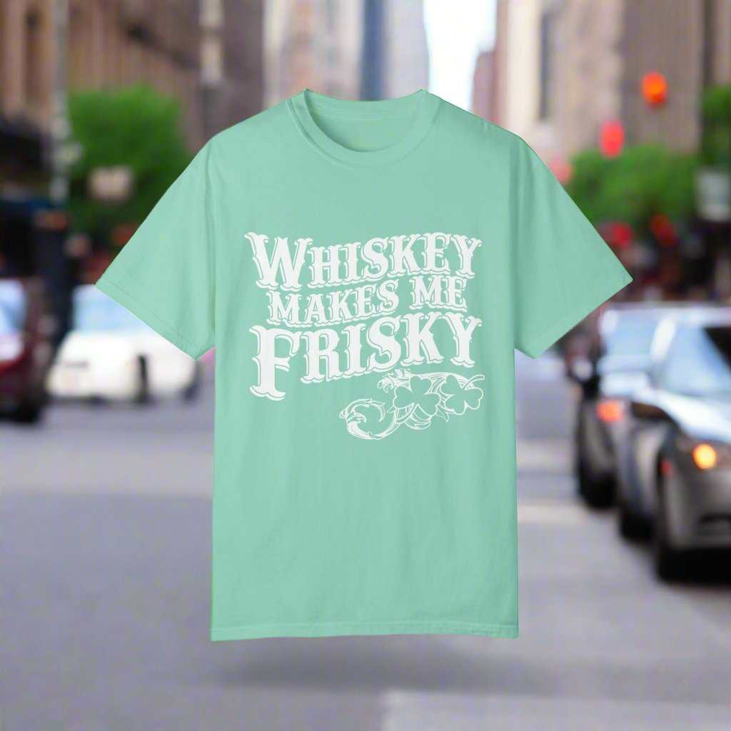 Whiskey Makes Me Frisky T-Shirt – Funny Drinking Humor Graphic Tee Gift - WJMAPPAREL.COM