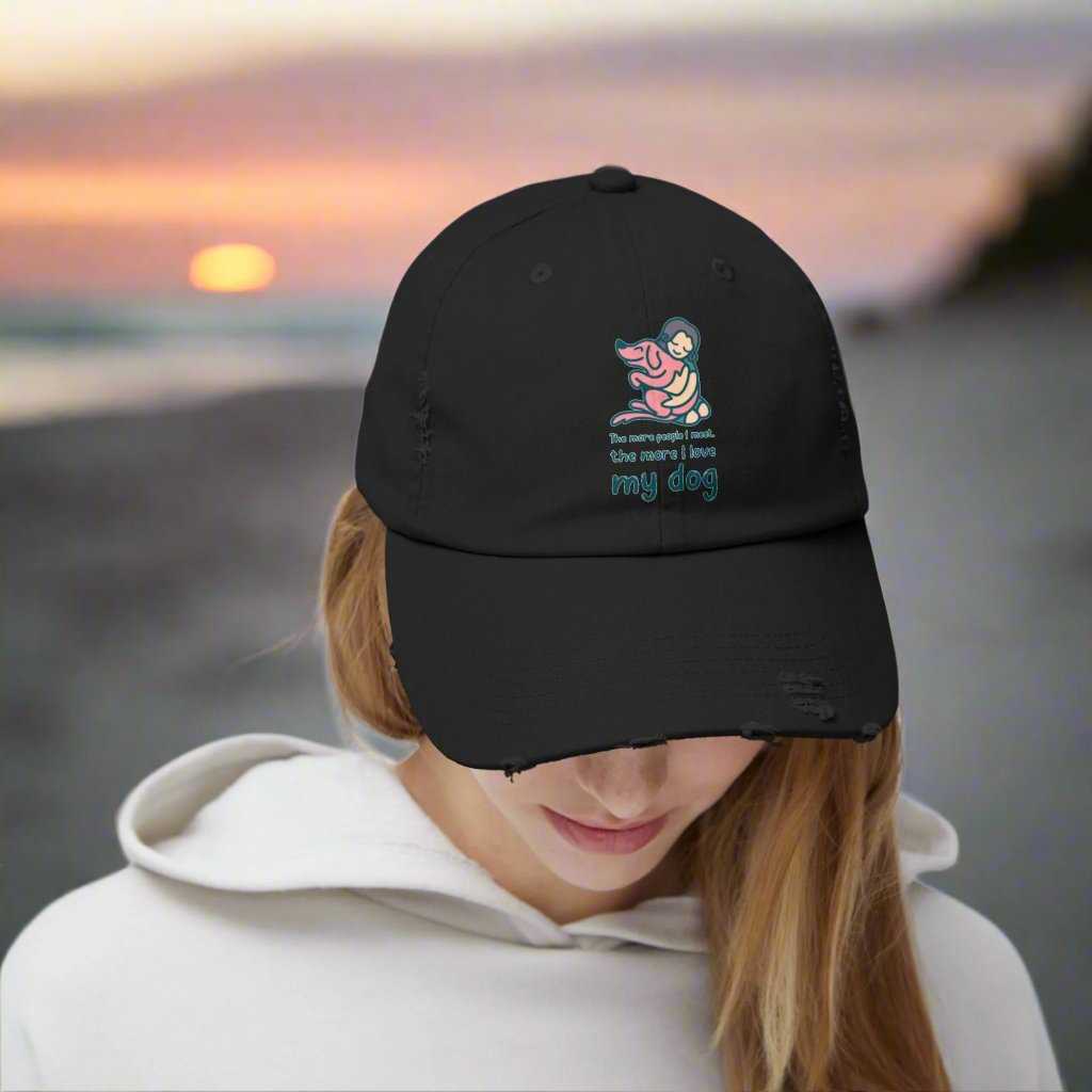 Love My Dog Dad Hat – Cute Dog Lover Adjustable Cap Gift - WJMAPPAREL.COM