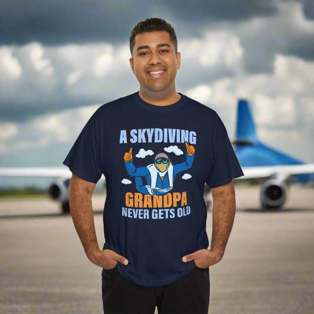 A Skydiving Grandpa Never Gets Old T-Shirt – Funny Skydiver Grandpa Gift - WJMAPPAREL.COM