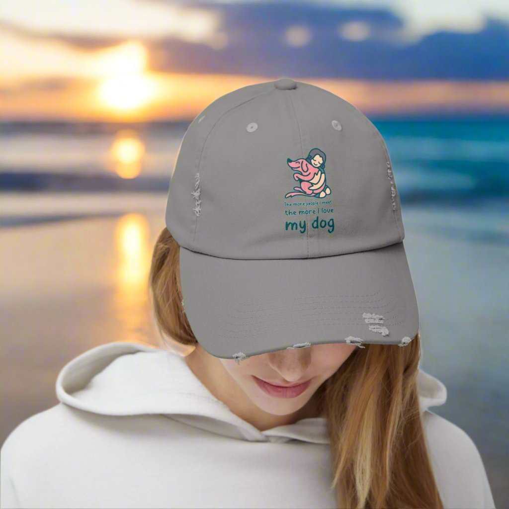 Love My Dog Dad Hat – Cute Dog Lover Adjustable Cap Gift - WJMAPPAREL.COM