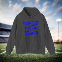 Bestest Daddy In The World B  hooded sweatshirt features a classic pul