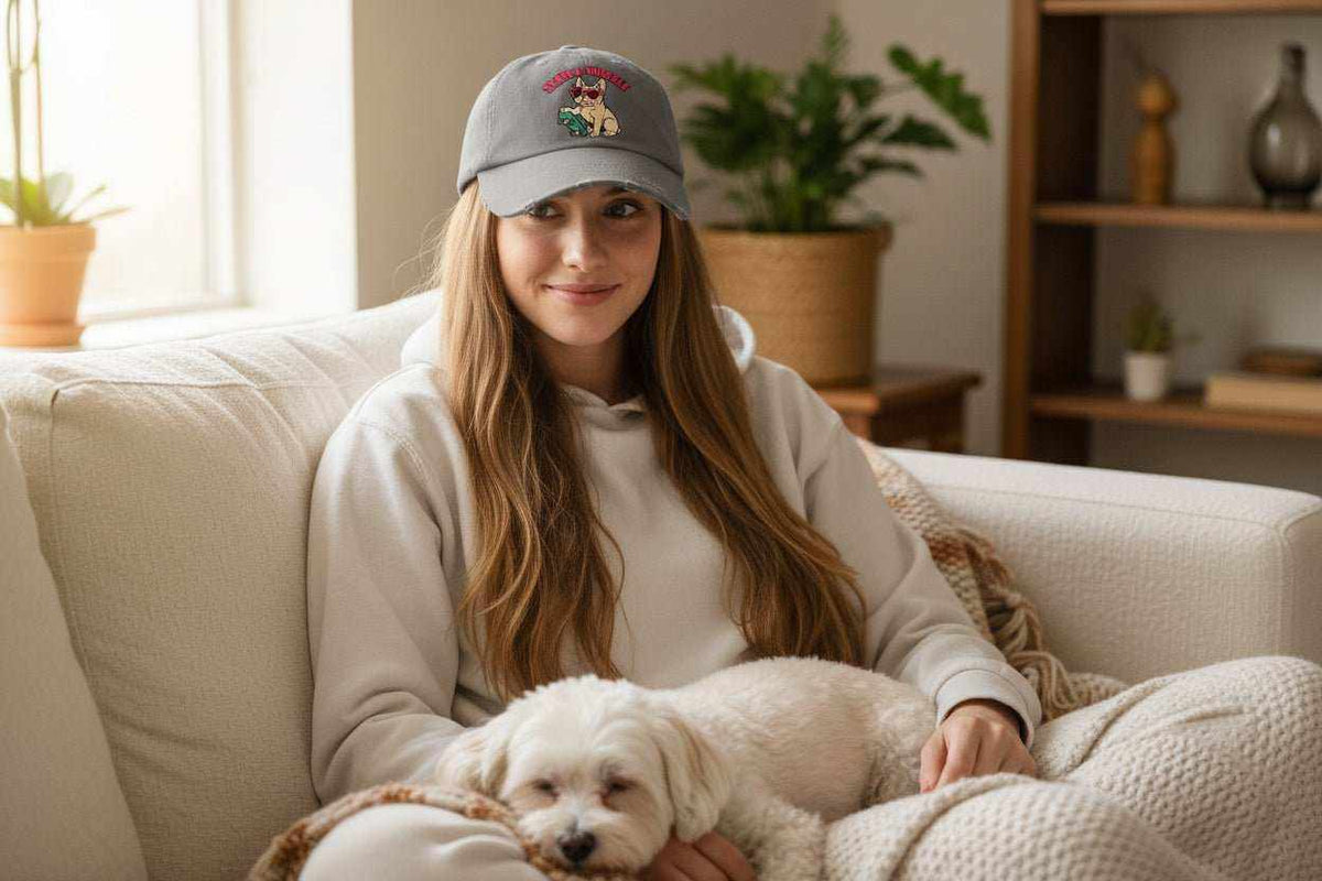 Skate & Snuggle Hat – Cute Skater Distressed Baseball Cap Gift - WJMAPPAREL.COM